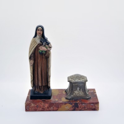 Calamaio originale degli anni '30 con la Vergine Maria
