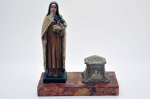 Original inkwell of 30 years with the Virgin Mary