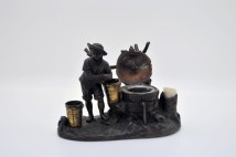 Inkwell bronze patina XIXe