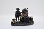 Inkwell bronze patina XIXe