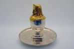 Inkstand nineteenth in ancient Egypt silvered bronze