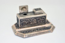 In Sterling Silver Inkwell Made In Indochina late XIXe