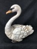Encrier Cygne en bronze de Vienne polychrome