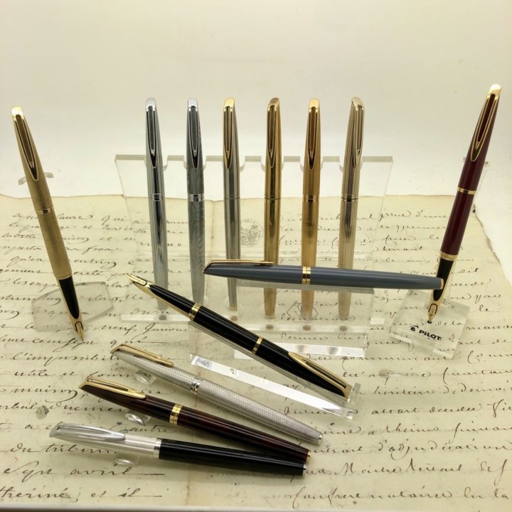 Penna stilografica CF Waterman in argento massiccio