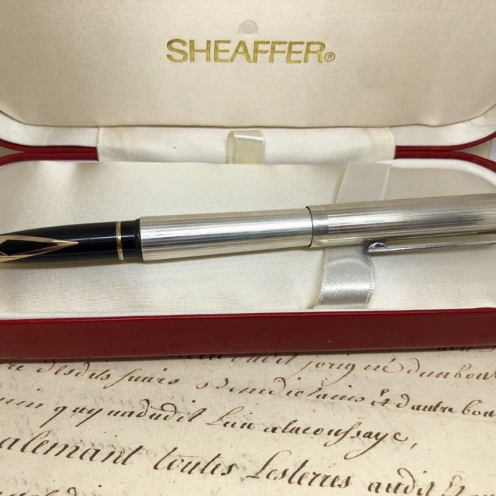 New Sheaffer Targa in solid silver