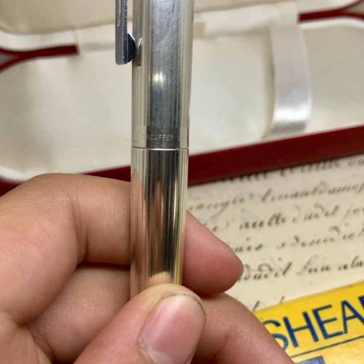 Sheaffer Targa nueva en plata maciza