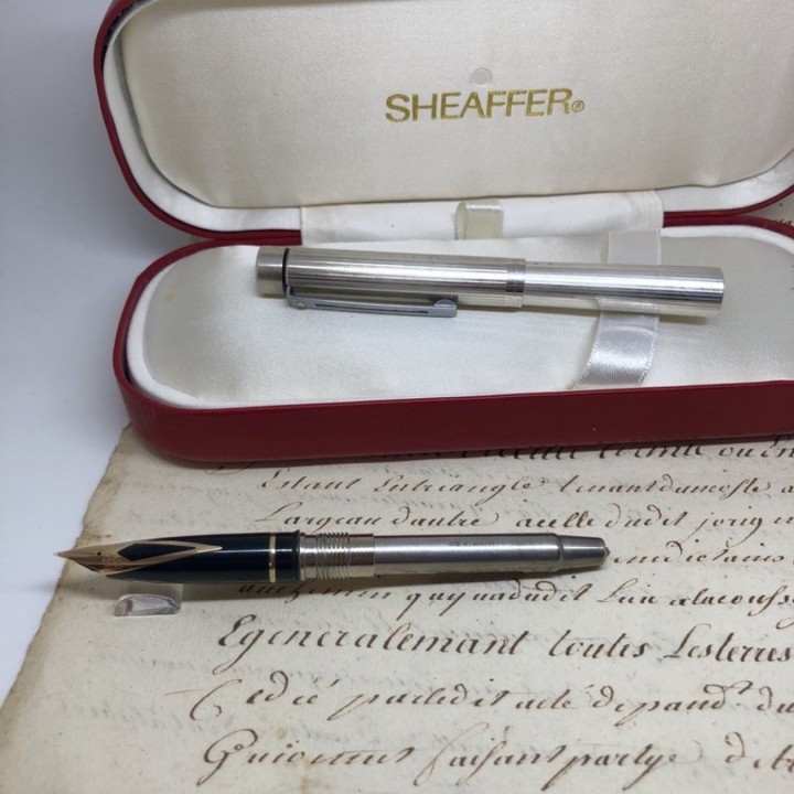 Sheaffer Targa 銀無垢 未使用品