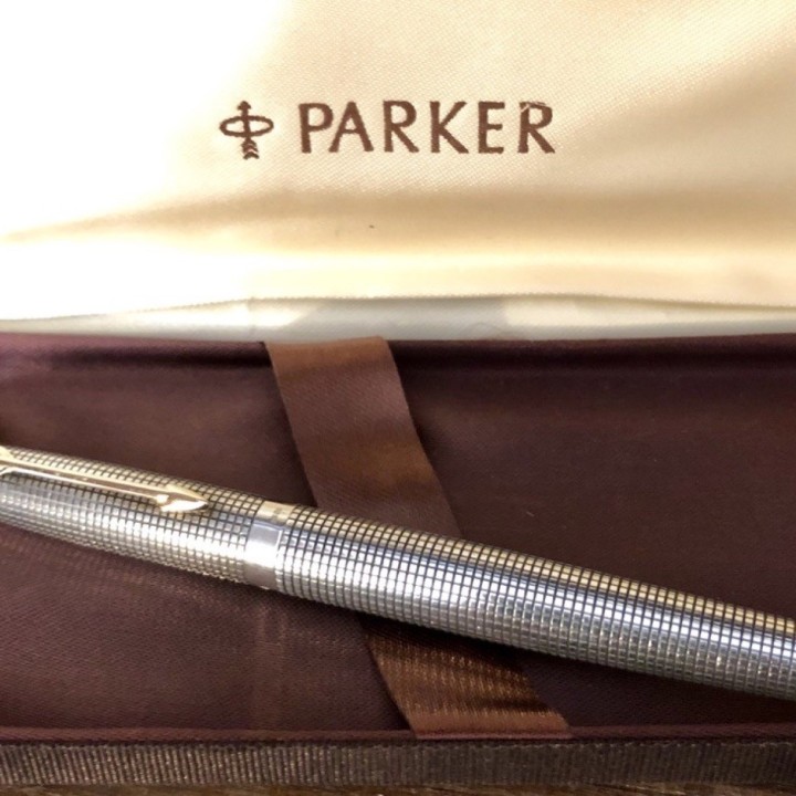 Stylo plume Parker 75 argent massif 1970/80