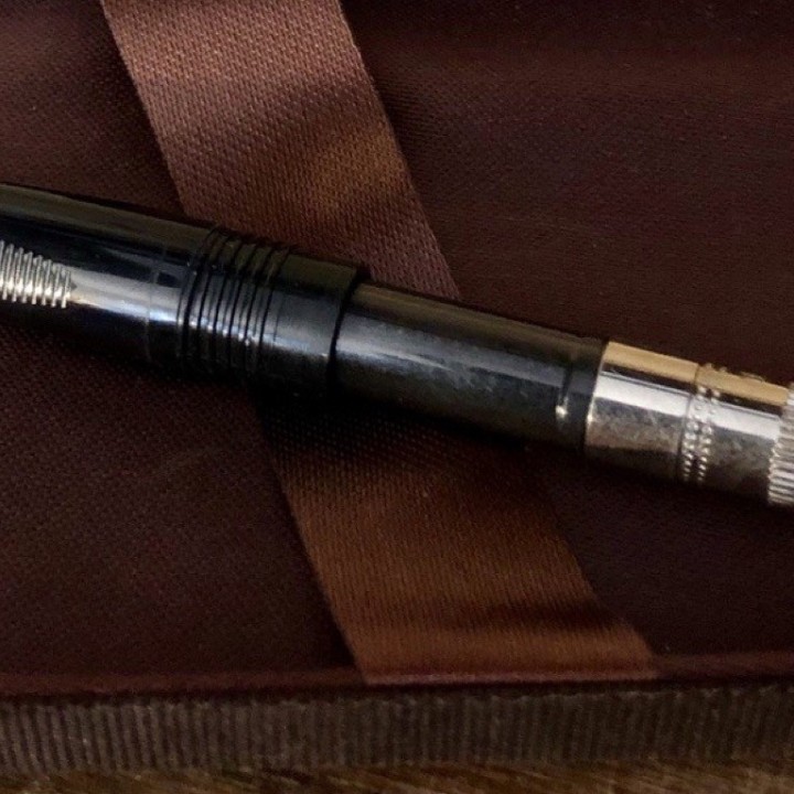 Parker 75 vulpen in massief zilver, 1970/80