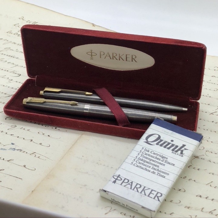 Stylo plume Parker 75 argent massif 1970/80