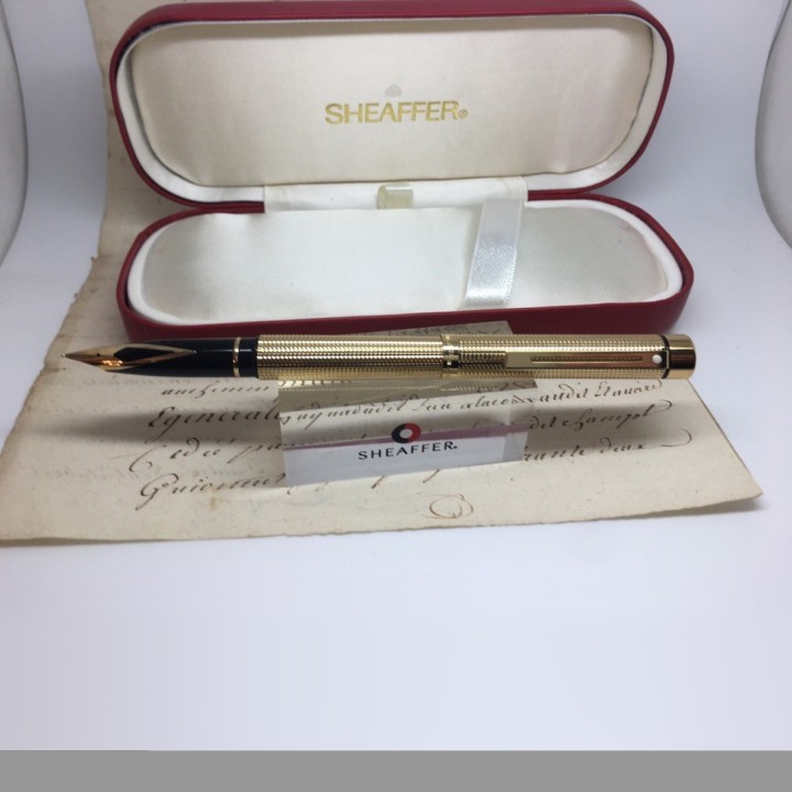 Nieuwe vergulde Sheaffer Targa vulpen