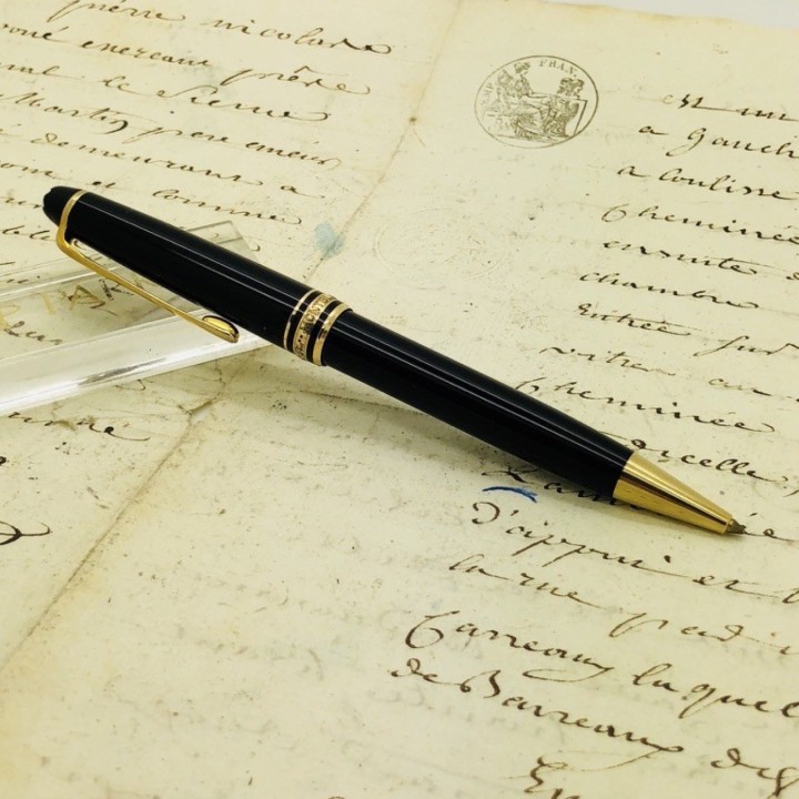 MONTBLANC Meisterstück 系列金色圆珠笔