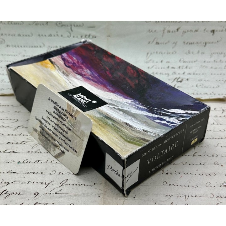Caneta de tinta permanente Montblanc Meisterstück Voltaire, edição limitada 1995