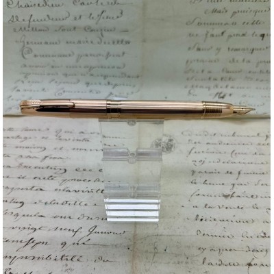 沃特曼 Waterman Flash Fill 實心金鋼筆，1940年，玻璃墨膽