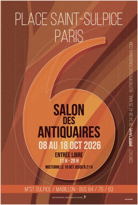 Affiche du salon · Salon des antiquaires, place Saint-Sulpice